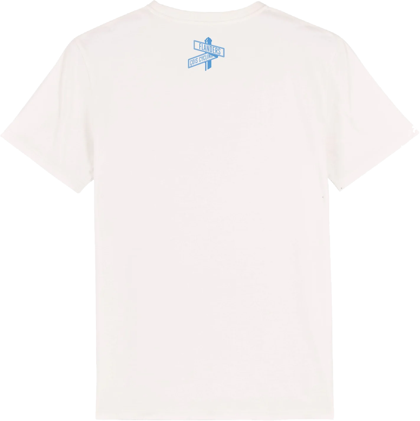 Cois Cycling Flanders Road Sign Unisex Cycling T-shirt Offwhite