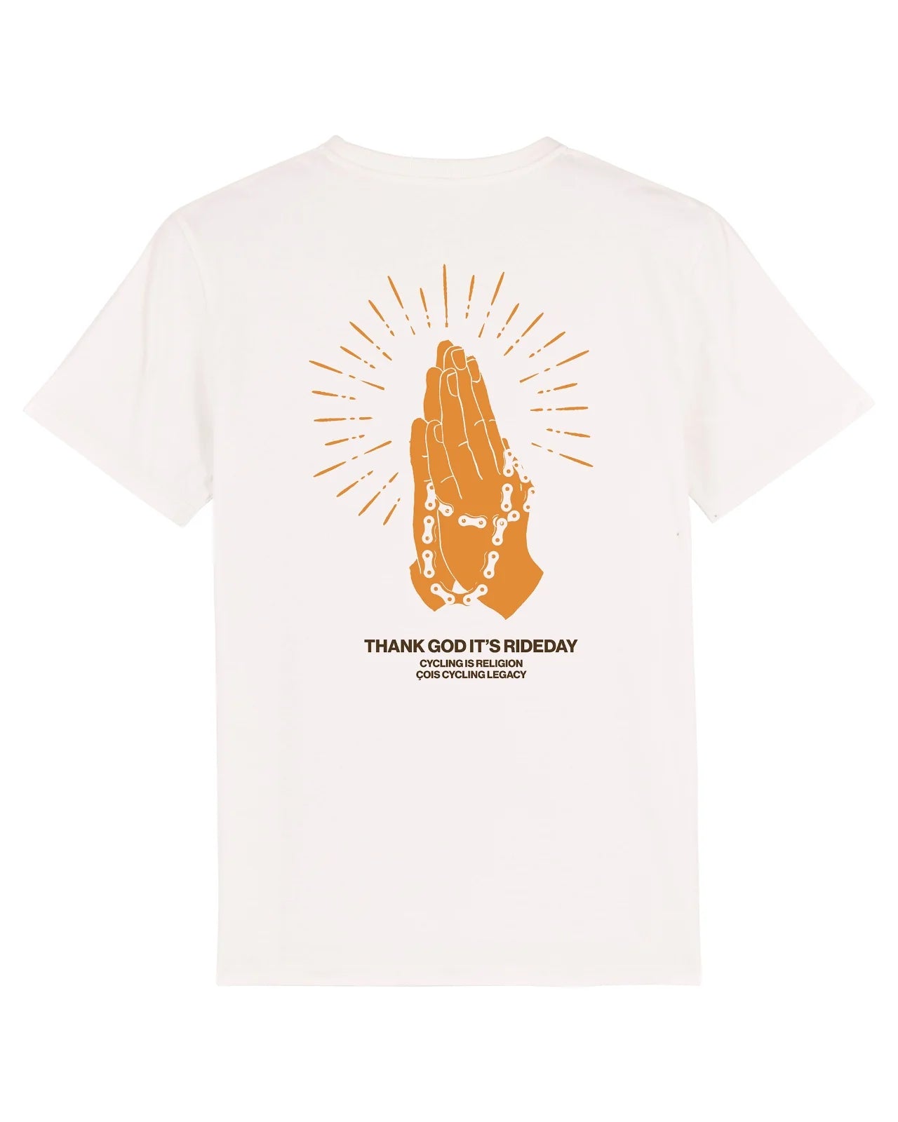 Cois Cycling Is Religion Unisex Cycling T-shirt Offwhite