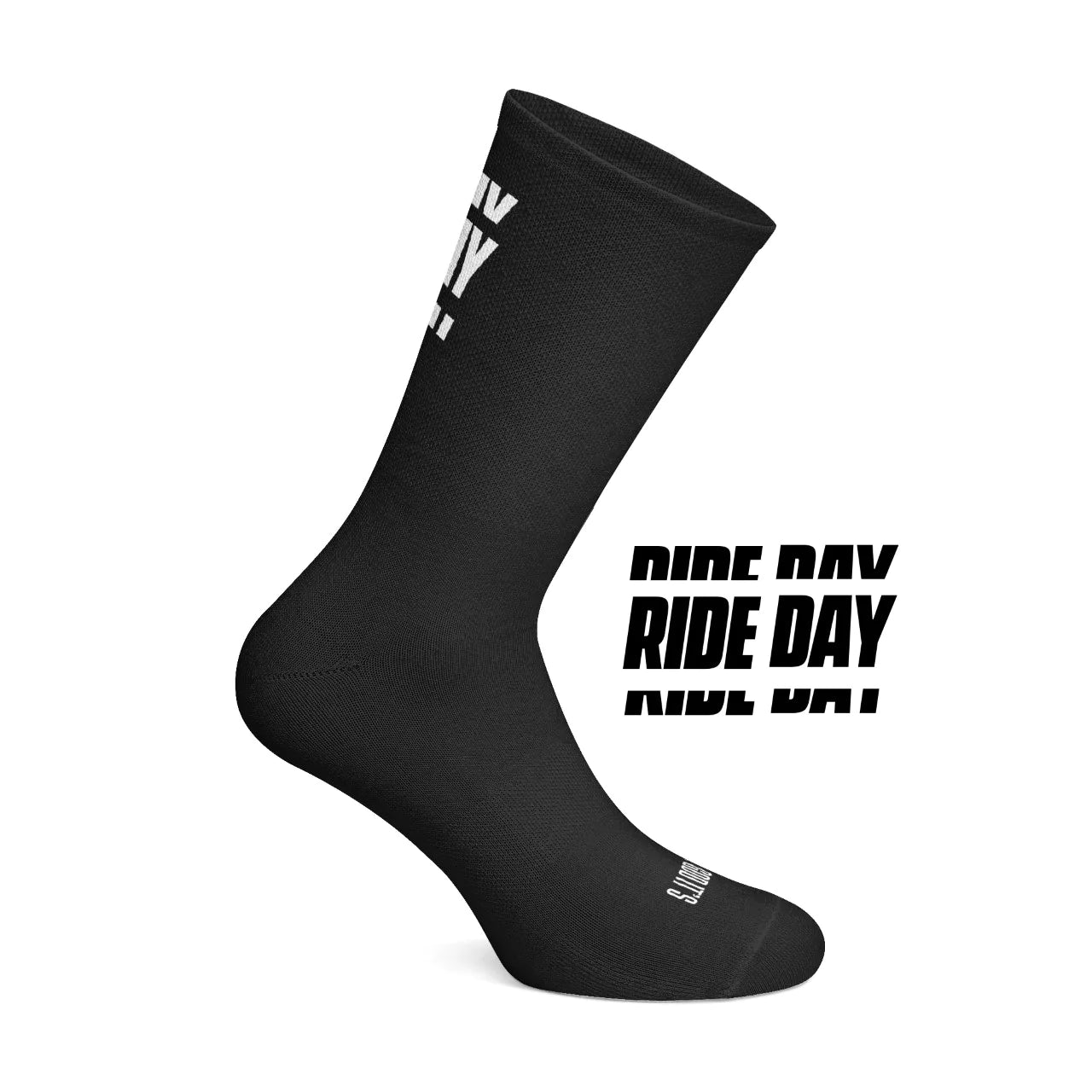 Cois Cycling Thank God It's Rideday Cycling Socks Black